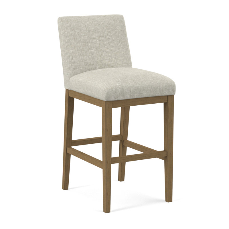 Upholstered Stool, Evolution Caribou, Beachwood