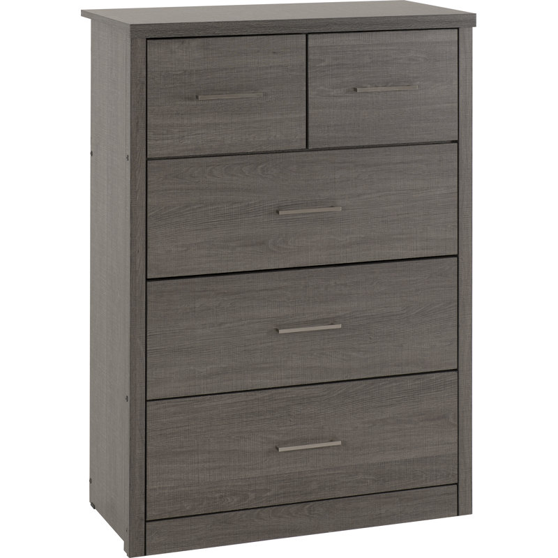 Arka 5 Drawer Chest, Black