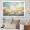 Beige doré minimalisme nuages - art mural nuages