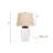 Fillable Glass Table Lamp with Linen Shade Clear and