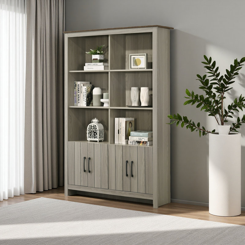 Bibliothèque l 47 "avec portes d'armoire