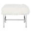Cristian Faux Sheepskin Square Bench-32979444