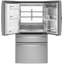 GE Profile 22.4 Cu. Ft. Smart Counter-Depth Fingerprint Resistant 4-Door French-Door Refrigerator with Door In Door