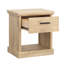 Table de chevet, finition brune