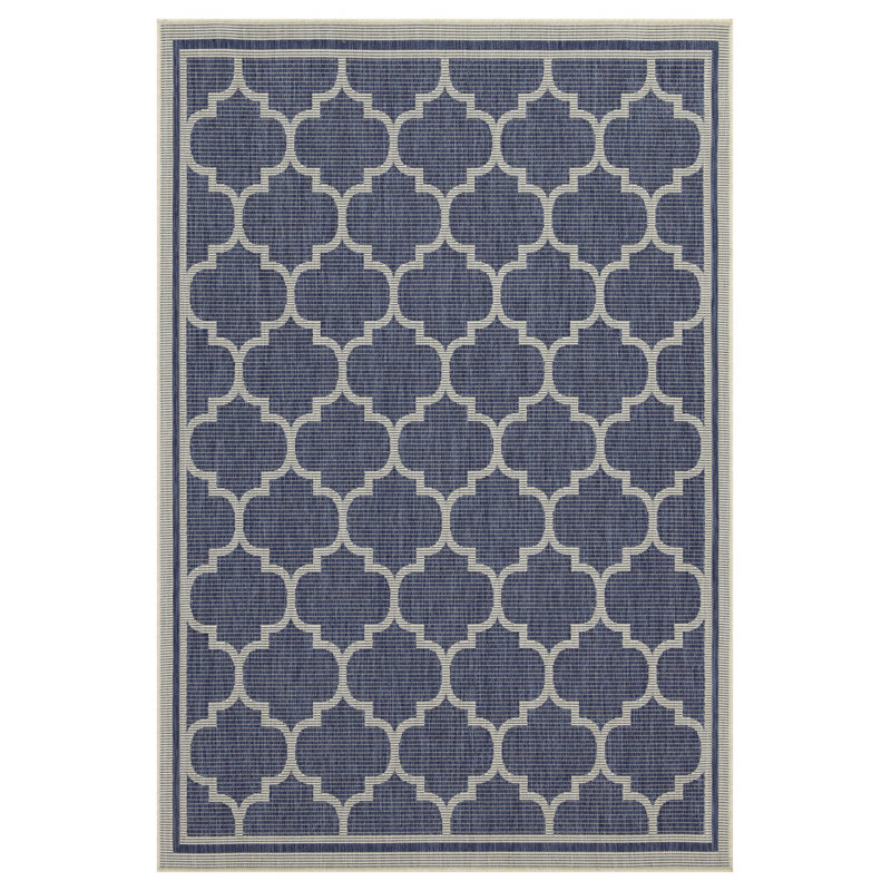 Rayon de soleil bleu 10 po X 10 pi 3 po Tapis intérieur / extérieur, Rectangle 7 pi 10 po x 10 pi 3 po