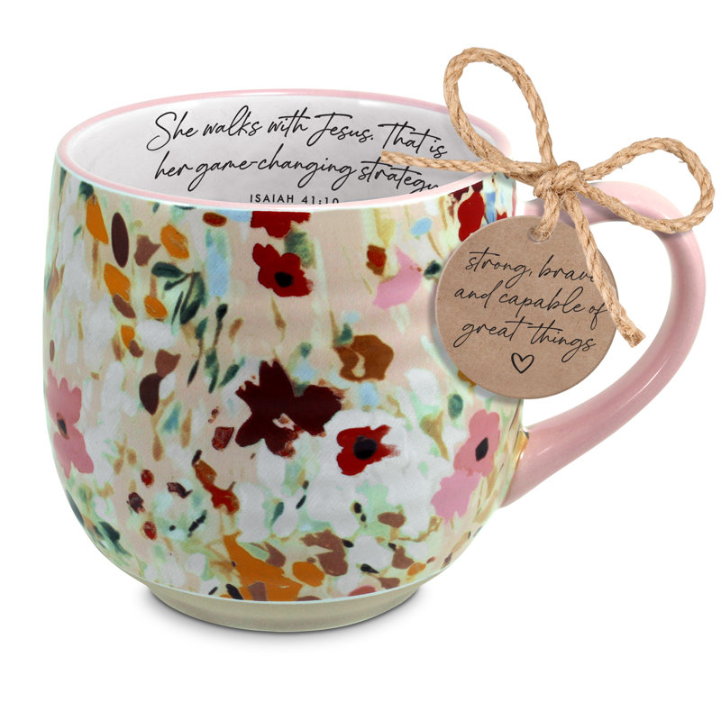 Mug Walks With Jesus Game Changing 18Oz