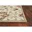 Tapis beige / brun en laine touffeté à motif floral Oona-324710789