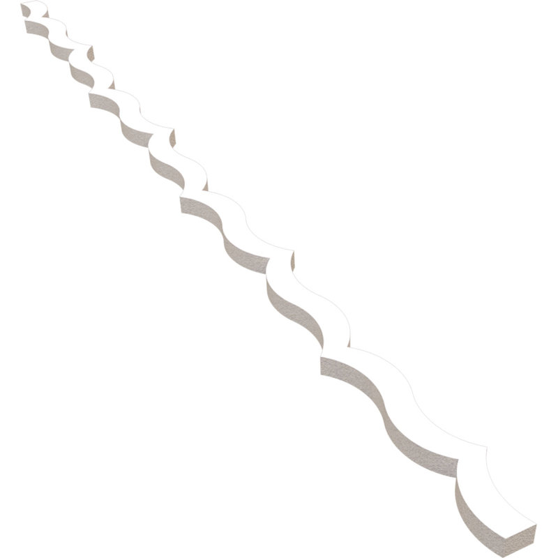 May PVC Adjustable Decorative Slat Wall Panel Kit, 47" H x 2.12" W x 0.75" D
