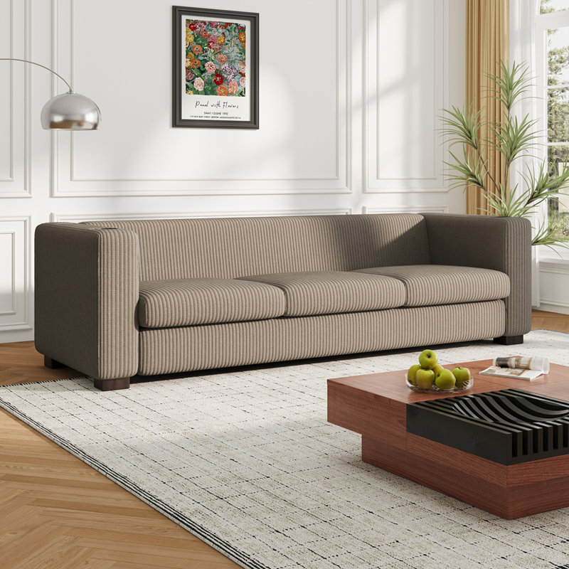 3 SEATER SOFA, Light Coffee