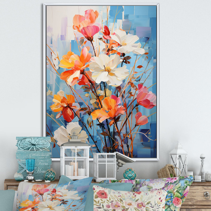 Bamboo Dreams II sur impression sur toile, H 32 po x l 16 po x P 1 po, Cadre flottant blanc