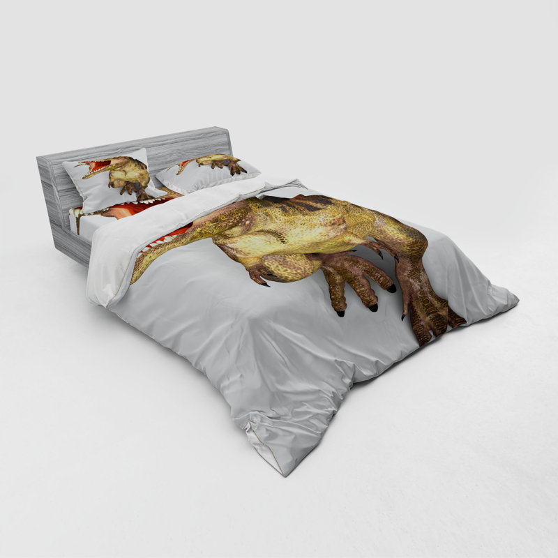 Ensemble de housse de couette dinosaur, Housse de couette grand + 3 pièces supplémentair