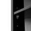 Armoire de salle de bain Space avec tablettes réglables - Grand coin extérieur noir pour et deux portes-700493805