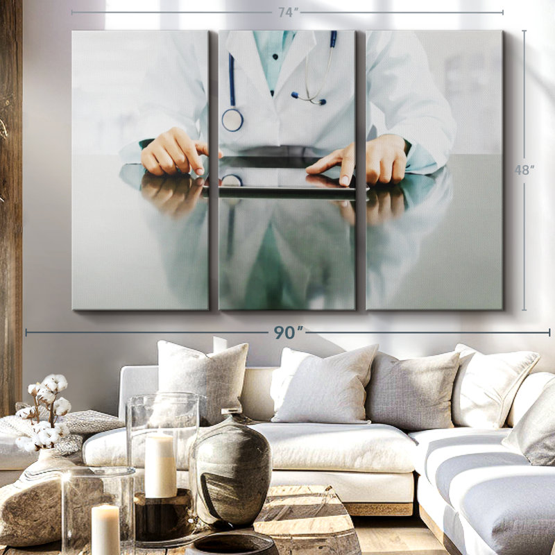Impression sur toile, H 48 po x l 74 po x P 1,25 po