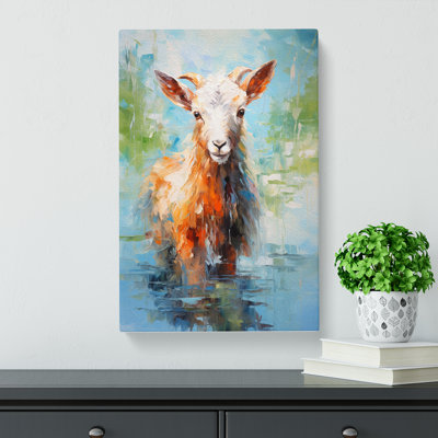 Goat Impressionism No.3 - Wrapped Canvas