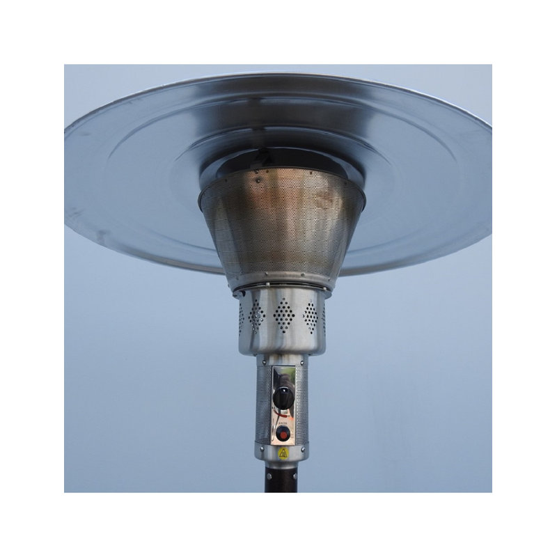 Bronze Steel 90" Propane Patio Heater with Safety Shutoff