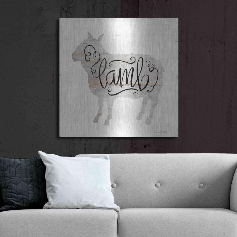 «Lamb In Beige» par Cindy Jacobs, H 36 po x l 36 po