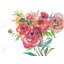 Aquarelle bouquet de fleurs - Toile encadrée