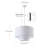 4-Light matte white adjustable iron pendant lamp