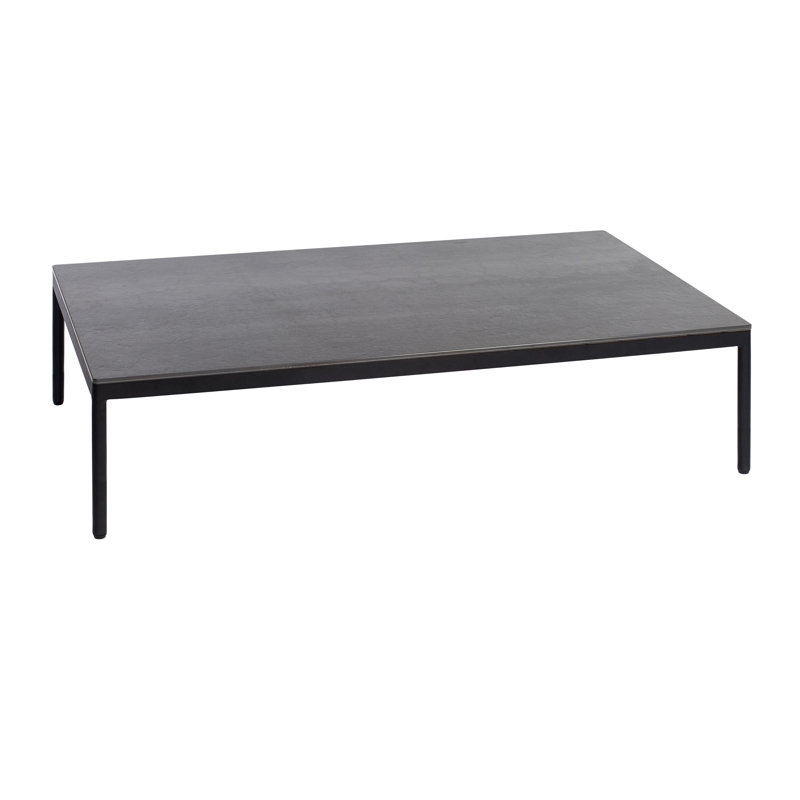 Riad 48" Coffee Table, Gris, Anthracite, Céramique