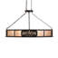 48" Long Personalized One Genny Oblong Inverted Pendant