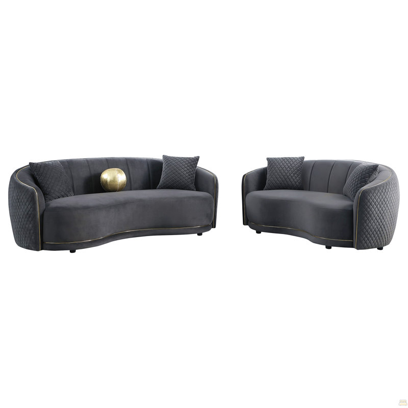2-Piece Upholstered Sofa Set