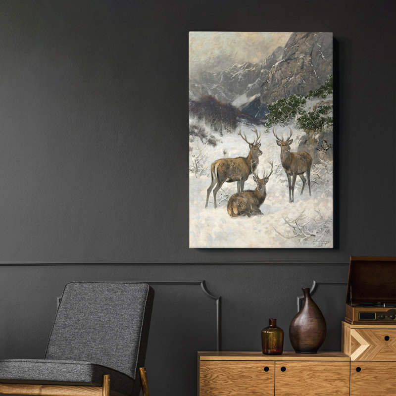 «Vintage Animal Print II», reproduction sur toile encadrée, H 49 po x l 33 po