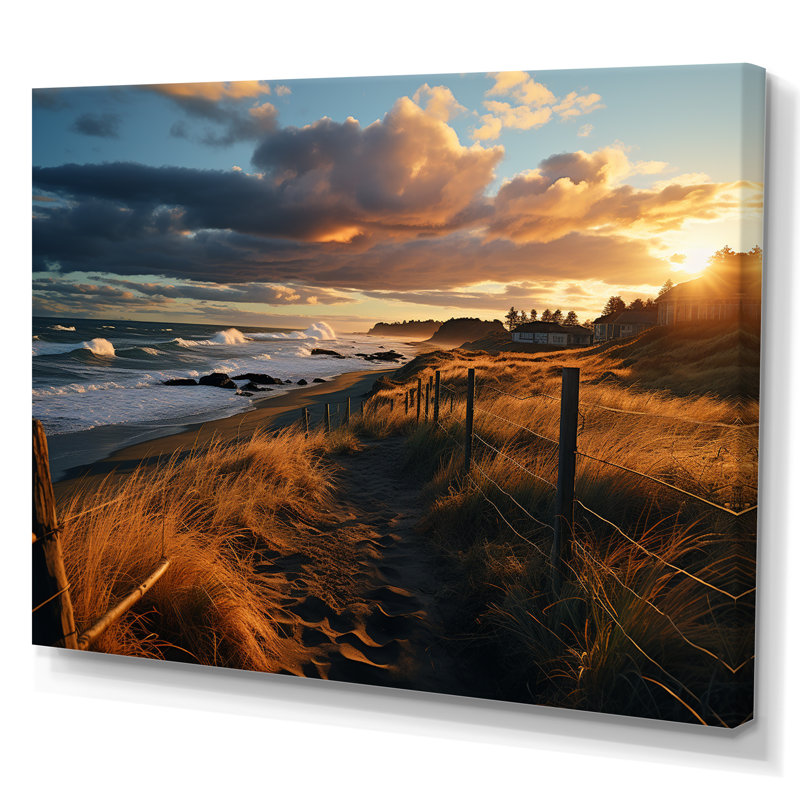 Superbe paysage côtier IV sur toile, H 30 po x l 40 po x P 1,5 po, Toile tendue