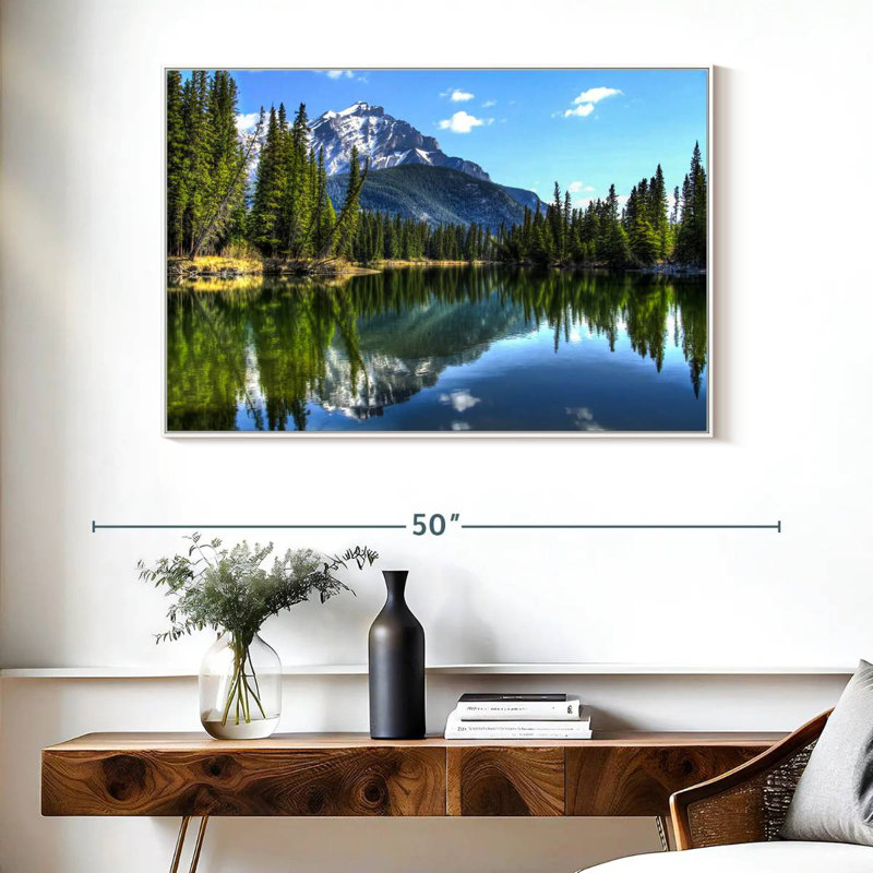Parc national Banff, Cadre flottant blanc, 40 po x 27 po