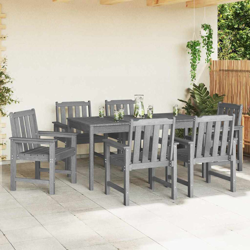 Garden Chair Polyethylene, Light Grey
