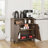 Sideboard Buffet Cabinet Storage Cabinet Kitchen Cabinet Bar Cabinet Dining Room Cabinet [Oblique Door] [Adjustable Shelves] For Kitchen, Dining, Living Room, Brown-1185722780