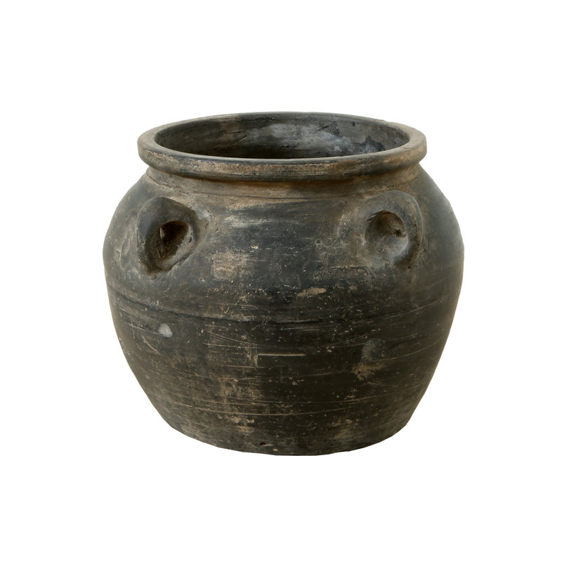 Vase de plancher en céramique Edmeston, H 8,27 po x l 10,24 po x P 10,24 po