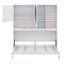 Lit escamotable simple à économie d'espace avec armoire de rangement et cadre de lit pliable multifonctionnel avec éclairage et connecteurs USB-1934453468