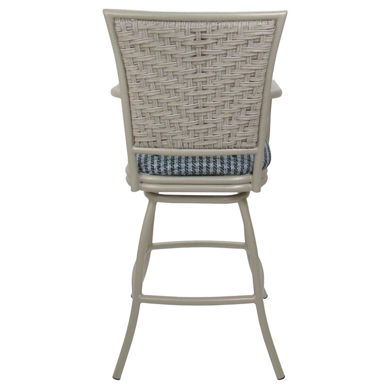 Tabouret de bar d'extérieur, Coco indigo bleu, 26"