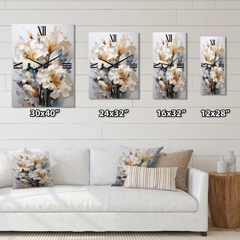 Danilynn - Irises Very Wall Clocks, Small