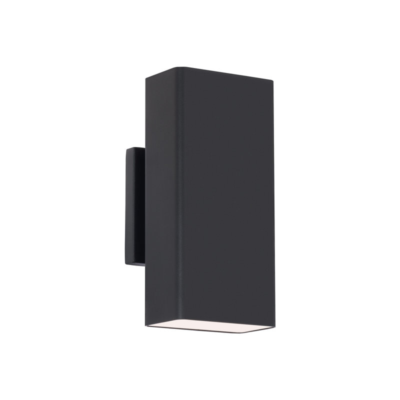 Edgey LED Wall Light, Black, 3500K