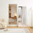 70" X 31" Full Length Mirror White  Aluminum Alloy Frame, Leaning Or Wall Mounted, High Definition, Shatter-Proof, Ideal For Bedroom, Living Room, Corridor - Modern Home Decor-1909757598