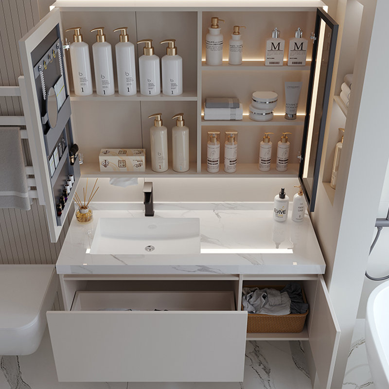 French light luxury and simple bathroom cabinet