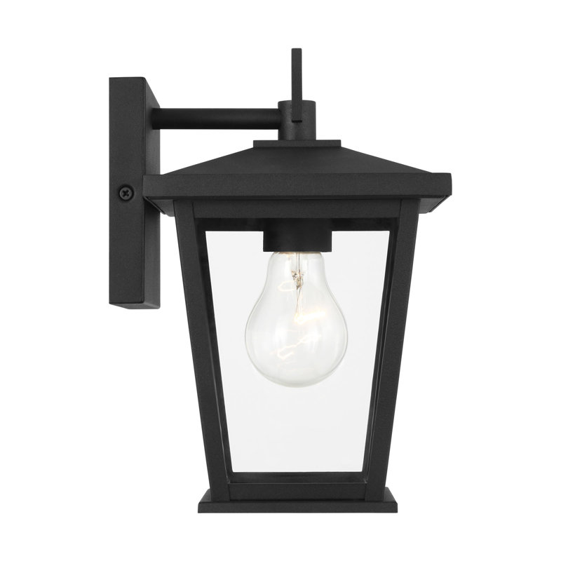 Petite lanterne Linton de Génération Éclairage , Noir texturé, H 12,625 po x l 6,5 po x P 7,25 po