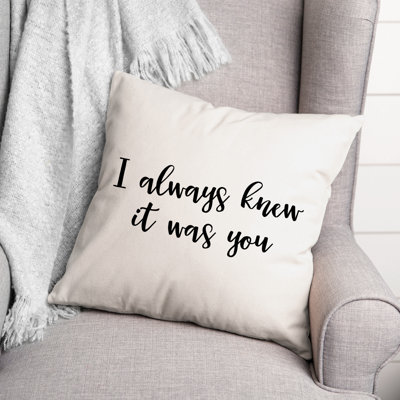 Black And White Typography Collection Throw Pillow