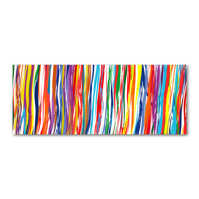 Colored Stripes - Wrapped Canvas Print