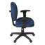 Chaise de bureau pivotante en tissu avec accoudoirs réglables Regency Comfort Series - Bleu marine-939832437