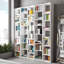Susitna 224 cm H x 182 cm W Geometric Bookcase-10273796