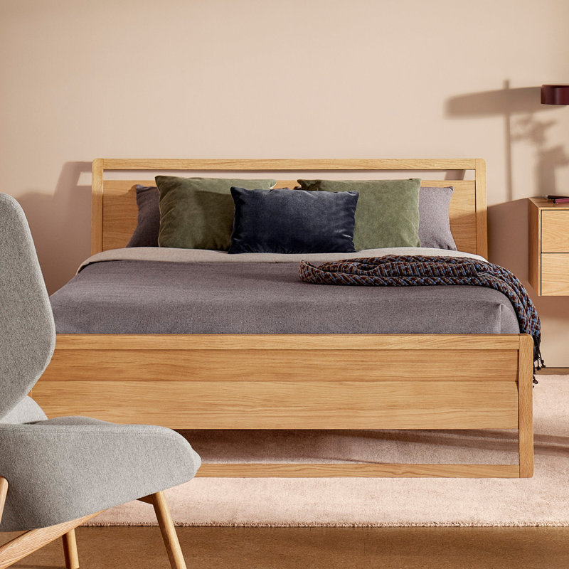 Woodrow Bed, Full, White Oak