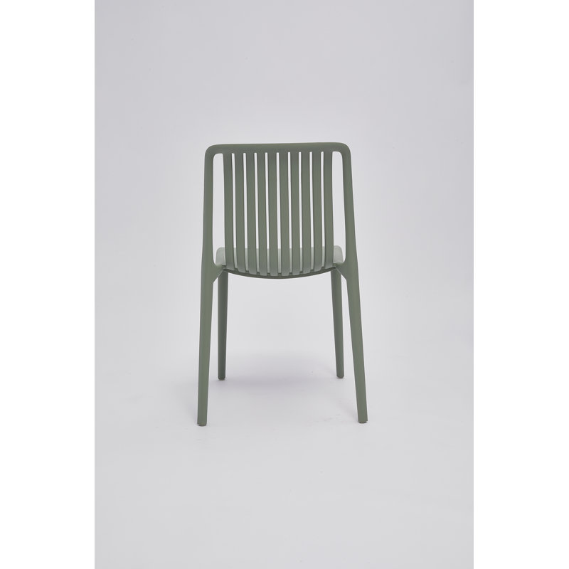 Chaise d'appoint en polypropylène, Vert