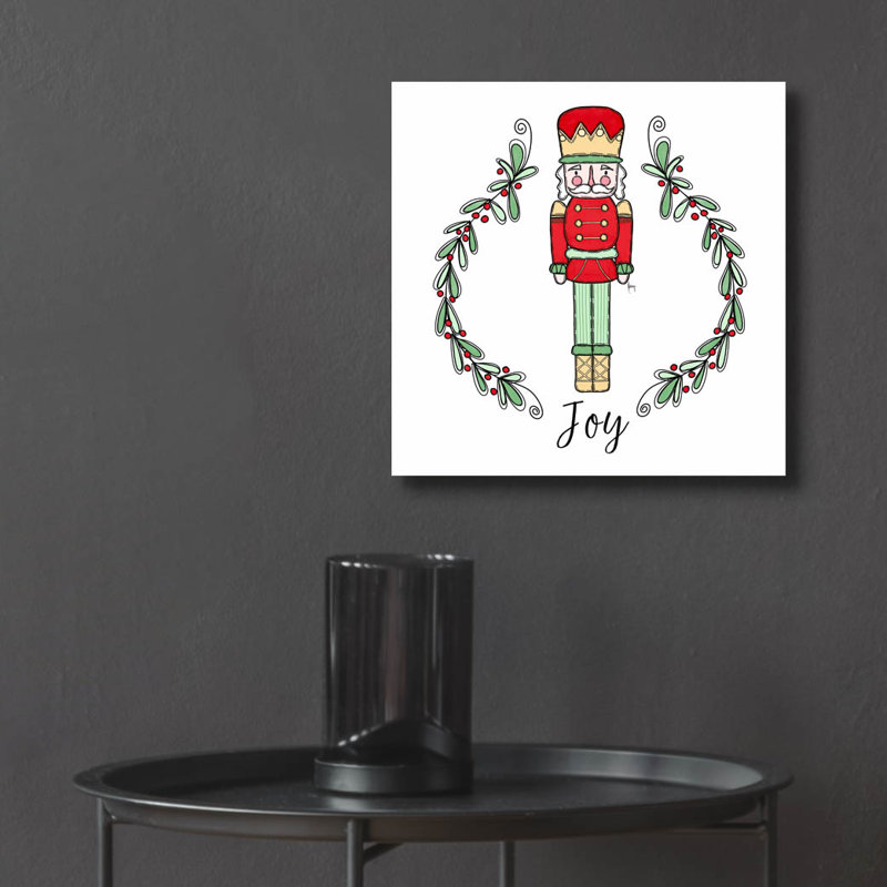 «Joy Nutcracker» par Ashley Bradley, art mural en verre acrylique, H 12 po x l 12 po x P 0,13 po