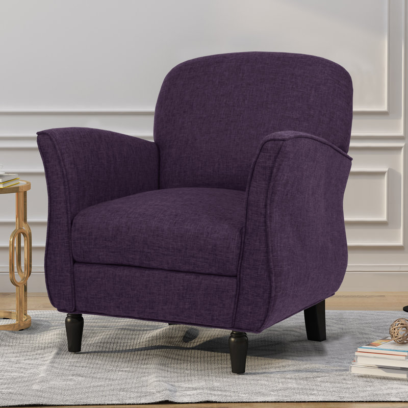 Chocheles Upholstered Armchair, Purple