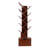 Bookshelf with Drawer, 9 Tiers Tree Bookshelf, Modern Book Storage Organizer, Free Standing Tree Bookcase, Utility Organizer Shelves for Home, Office, Living Room, Bedroom, Rustic Style