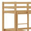 Lit mezzanine haut, lit mezzanine en bois avec garde-corps de sécurité, bureau intégré, échelle-2120704753