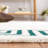 Diljana Hand Tufted Wool/Cotton Greek Key Border Rug in Ivory/Green-895178910