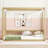 Canopy Frame Floor Bed With Fence, Guardrails-1149976057-1149976058